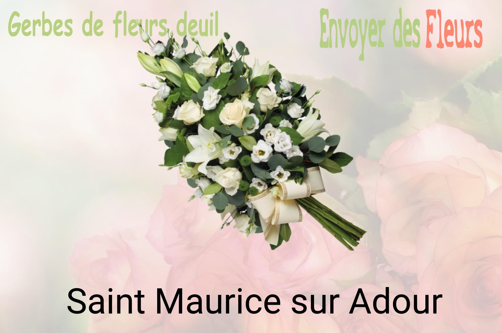 Gerbe de fleurs de deuil livrée à Saint-Maurice-sur-Adour
